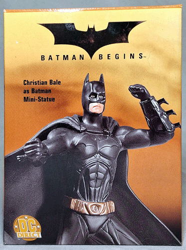 DC Direct Batman Begins Christian Bale Mini Statue